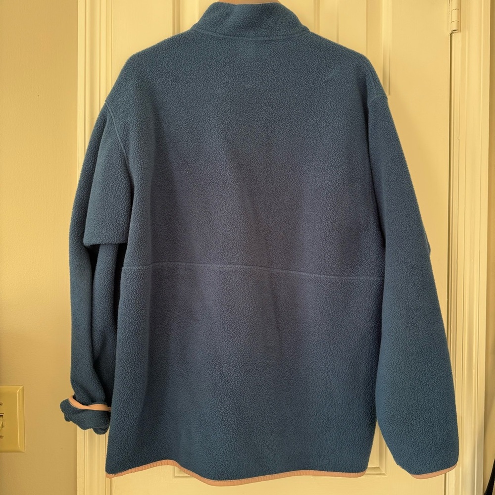 Patagonia Synchilla Half-Zip Fleece in Blue with Pink trim - Picture 3 of 7
